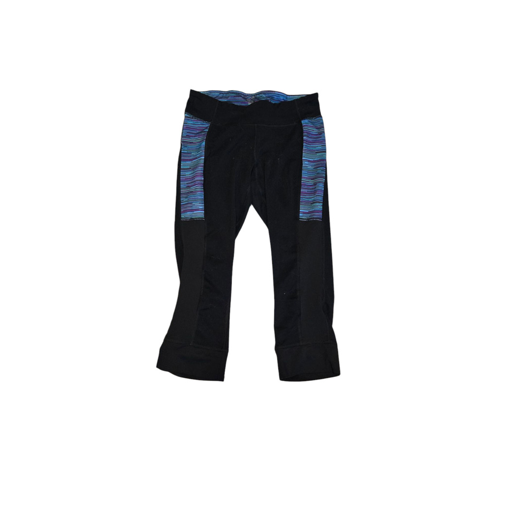 Champion black, purple, blue athletic capri leggings size small